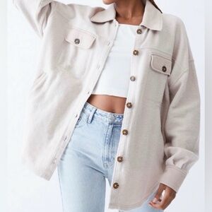 PacSun LA Hearts Tan/Beige Shacket; Never Worn